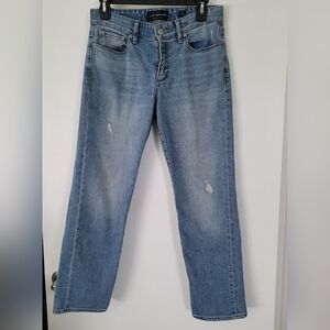 Lucky Brand Sweet Crop Jeans Womens 6 / 28 Blue Distressed Preppy